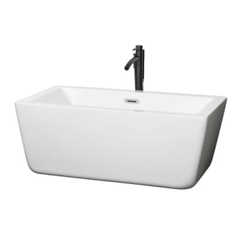 Image for Wyndham Collection Laura 59" Bathtub Polished Chrome Trim And Black Tub Filler from HD Supply