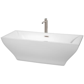 Image for Wyndham Collection Maryam 71" Bathtub Brushed Nickel Tub Filler And Trim Kit from HD Supply