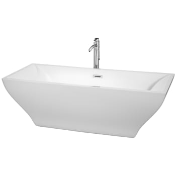 Image for Wyndham Collection Maryam 71" Bathtub Polished Chrome Tub Filler And Trim Kit from HD Supply