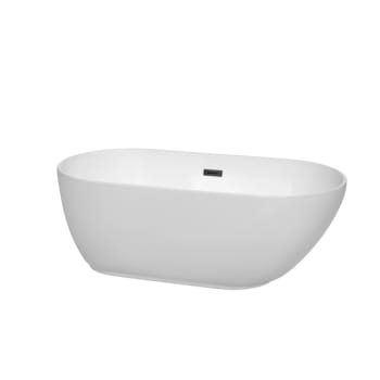 Image for Wyndham Collection Melissa 60" Bathtub Matte Black Drain And Overflow Trim from HD Supply