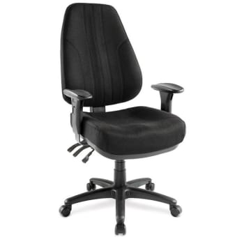 Raynor Miranda Black Multi-Function High-Back Chair