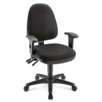 Image for WorkPro Black/Black Patriot Multi-Function Fabric Task Chair from HD Supply