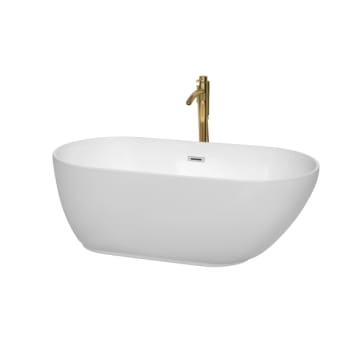 Image for Wyndham Collection Melissa 60" Bathtub Polished Chrome Trim And Gold Tub Filler from HD Supply