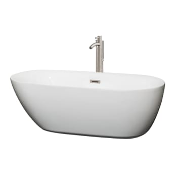 Image for Wyndham Collection Melissa 65" Bathtub Brushed Nickel Tub Filler And Trim Kit from HD Supply