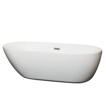 Image for Wyndham Collection Melissa 71" Bathtub Brushed Nickel Drain And Overflow Trim from HD Supply