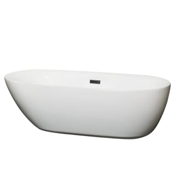 Image for Wyndham Collection Melissa 71" Bathtub Matte Black Drain And Overflow Trim from HD Supply