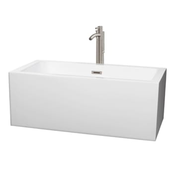 Image for Wyndham Collection Melody 60" Bathtub Brushed Nickel Tub Filler And Trim Kit from HD Supply