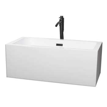 Image for Wyndham Collection Melody 60" Bathtub Black Tub Filler Drain And Overflow Trim from HD Supply