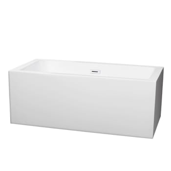 Image for Wyndham Collection Melody 60" Bathtub Shiny White Drain from HD Supply