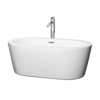 Image for Wyndham Collection Mermaid 60" Bathtub Polished Chrome Tub Filler And Trim Kit from HD Supply