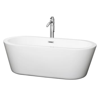 Image for Wyndham Collection Mermaid 67" Bathtub Polished Chrome Tub Filler And Trim Kit from HD Supply