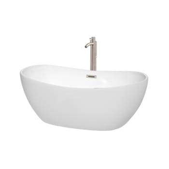 Image for Wyndham Collection Rebecca 60" Bathtub Brushed Nickel Tub Filler And Trim Kit from HD Supply