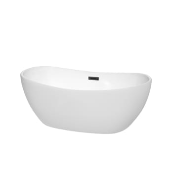 Image for Wyndham Collection Rebecca 60" Bathtub Matte Black Drain And Overflow Trim from HD Supply