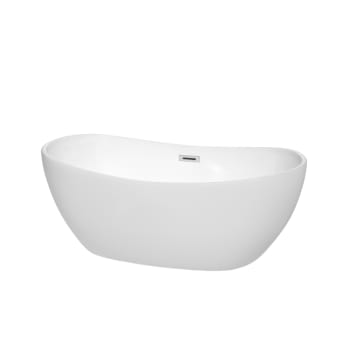 Image for Wyndham Collection Rebecca 60" Bathtub Polished Chrome Drain And Overflow Trim from HD Supply