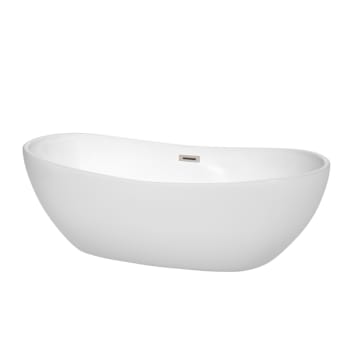 Image for Wyndham Collection Rebecca 70" Bathtub Brushed Nickel Drain And Overflow Trim from HD Supply