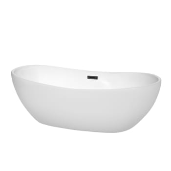 Image for Wyndham Collection Rebecca 70" Bathtub Matte Black Drain And Overflow Trim from HD Supply