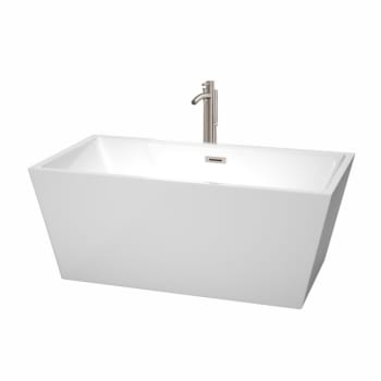 Image for Wyndham Collection Sara 59" Bathtub Brushed Nickel Tub Filler And Trim Kit from HD Supply