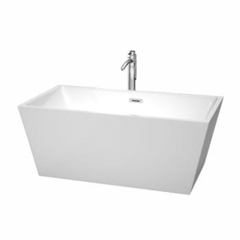 Image for Wyndham Collection Sara 59" Bathtub Polished Chrome Tub Filler And Trim Kit from HD Supply