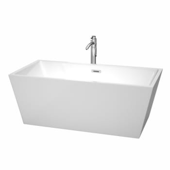 Image for Wyndham Collection Sara 63" Bathtub Polished Chrome Tub Filler And Trim Kit from HD Supply
