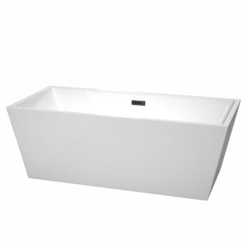 Image for Wyndham Collection Sara 67" Bathtub Matte Black Drain And Overflow Trim from HD Supply