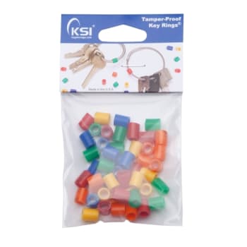 Image for Key Systems Tamper Proof Rings Color Coding Tags, Assorted, Package Of 50 from HD Supply