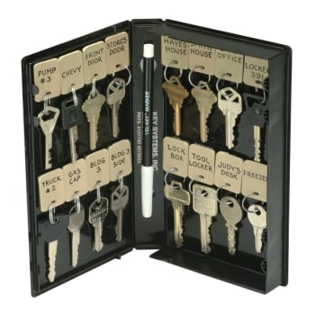 Image for Key Systems Vel-Key Key Cassette Case With 16 Tags from HD Supply