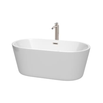 Image for Wyndham Collection Carissa 60" Bathtub Brushed Nickel Tub Filler And Trim Kit from HD Supply