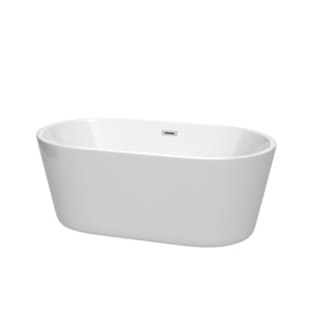 Image for Wyndham Collection Carissa 60" Bathtub Polished Chrome Drain And Overflow Trim from HD Supply