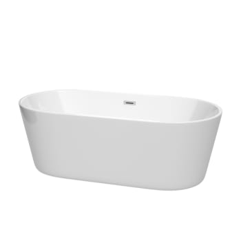 Image for Wyndham Collection Carissa 67" Bathtub Polished Chrome Drain And Overflow Trim from HD Supply