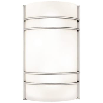 Access Lighting Artemis 2 Light Wall Sconce Brushed Steel Finish
