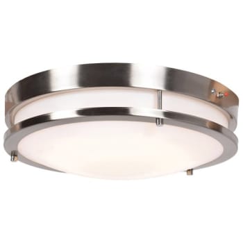 Image for Access Lighting Solero 14 In. Led Flush Mount Light (Brushed Steel) from HD Supply