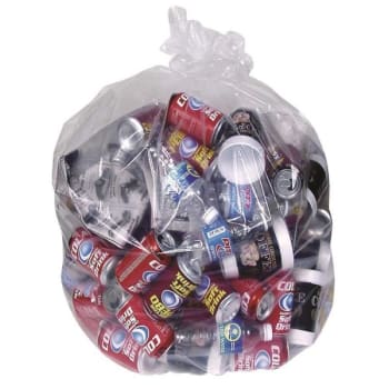 Image for Berry Global 10 Gal. 0.7 Mil 24x23" Clear Trash Bags 10 Rolls Of 50, Case Of 500 from HD Supply