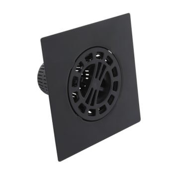Image for Danco 3" Square Hair Catcher Strainer For Shower Drain In Matte Black from HD Supply