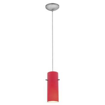 Image for Access Lighting Cylinder Led Pendant Brushed Steel Finish from HD Supply