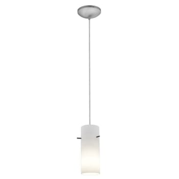 Image for Access Lighting Cylinder Led Pendant 28030-3c-Bs/opl Brushed Steel Finish from HD Supply