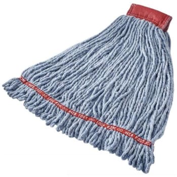 Image for Rubbermaid Web Foot Wet Mop Heads Shrinkless Cotton/synthetic Blue from HD Supply