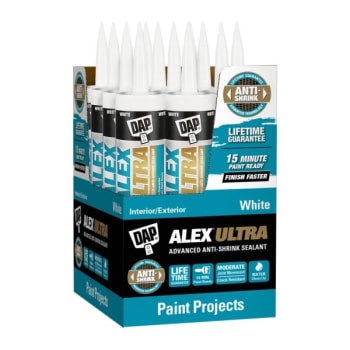 Image for Dap Alex Ultra 10.1 Oz. White Advanced Anti-Shrink Sealant, Case Of 12 from HD Supply