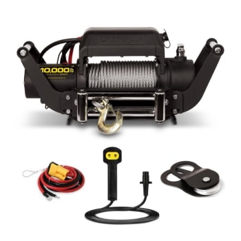 Image for Champion Power Equipment 10,000 Lb. Truck/suv Winch Kit With Speed Mount from HD Supply