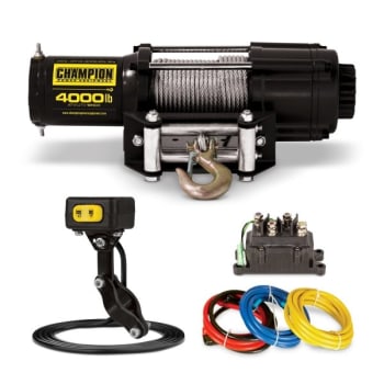 Image for Champion Power Equipment 4000 Lb. Atv/utv Winch Kit With Mini-Rocker from HD Supply