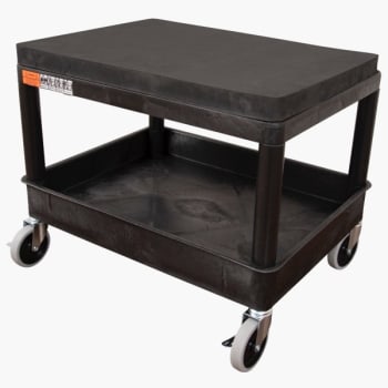 Image for Luxor 18" X 24" Mobile Mechanics Seat Utility Cart In Black from HD Supply