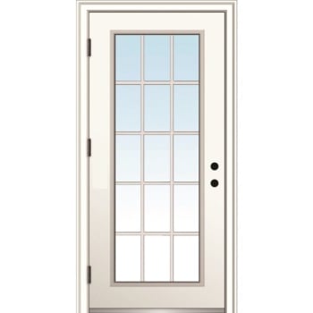 Image for Mmi Door 15 Lite 32" X 80" Rh-Out Clear On 4-9/16" Primed Composite Frame from HD Supply