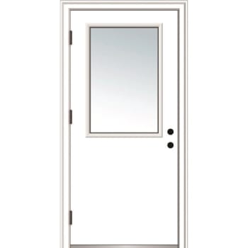 Mmi Door 1/2 Lite 36" X 80" Rh-Out Clear On 4-9/16" Primed Composite Frame