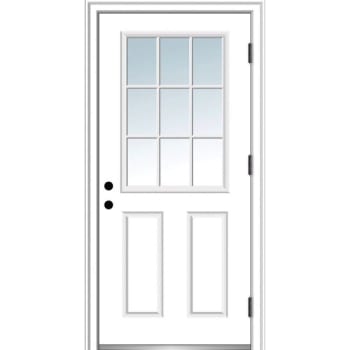 Mmi Door 9 Lite 32" X 80" Lh-Out Clear On 4-9/16" Primed Composite Frame