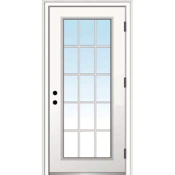 Mmi Door 15 Lite 30" X 80" Lh-Out Clear On 4-9/16" Primed Composite Frame