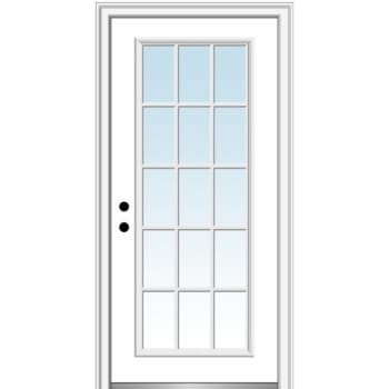 Image for Mmi Door 15 Lite 36" X 80" Rh-In Clear On 4-9/16" Framesaver Primed Frame from HD Supply