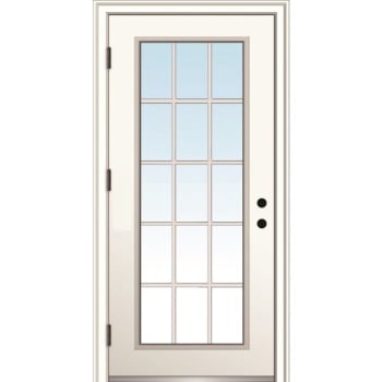 Image for Mmi Door 15 Lite 36" X 80" Rh-Out Clear On 4-9/16" Primed Composite Frame from HD Supply