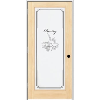 Image for Mmi Door Unfinished 32" X 80" Right-Hand Pantry On 4-9/16 In. Pine Veneer Frame from HD Supply