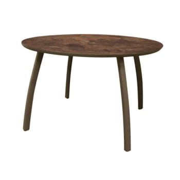 Image for Grosfillex Sunset 48" Round Table in Lava / Fusion Bronze from HD Supply
