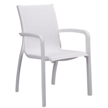 Image for Grosfillex Sunset Stacking Armchair In White / Glacier White, Case Of 4 from HD Supply