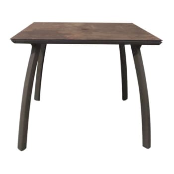 Image for Grosfillex Sunset 36" Square Table In Lava / Fusion Bronze from HD Supply